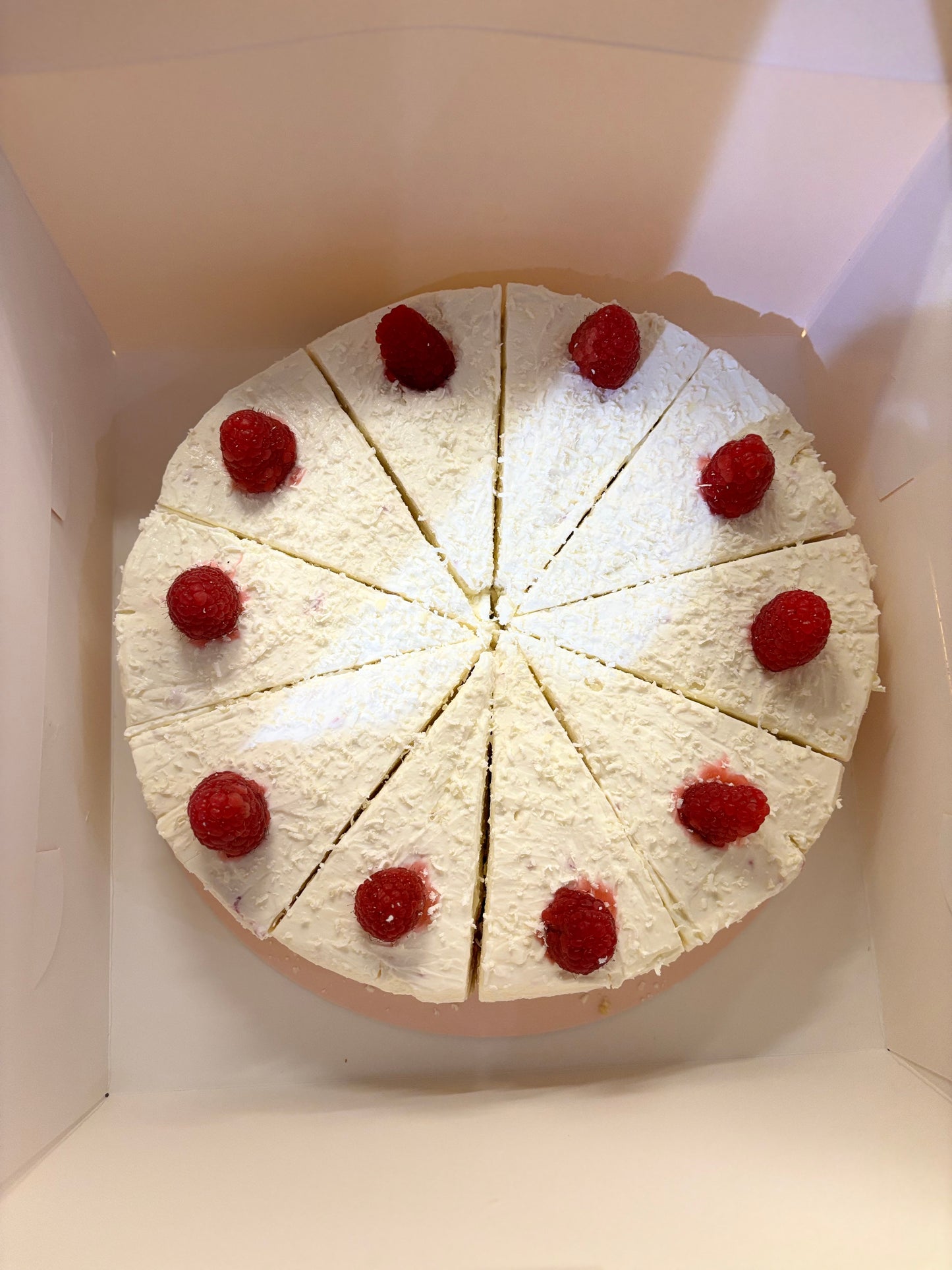 The Raspberry and White Chocolate Cheesecake