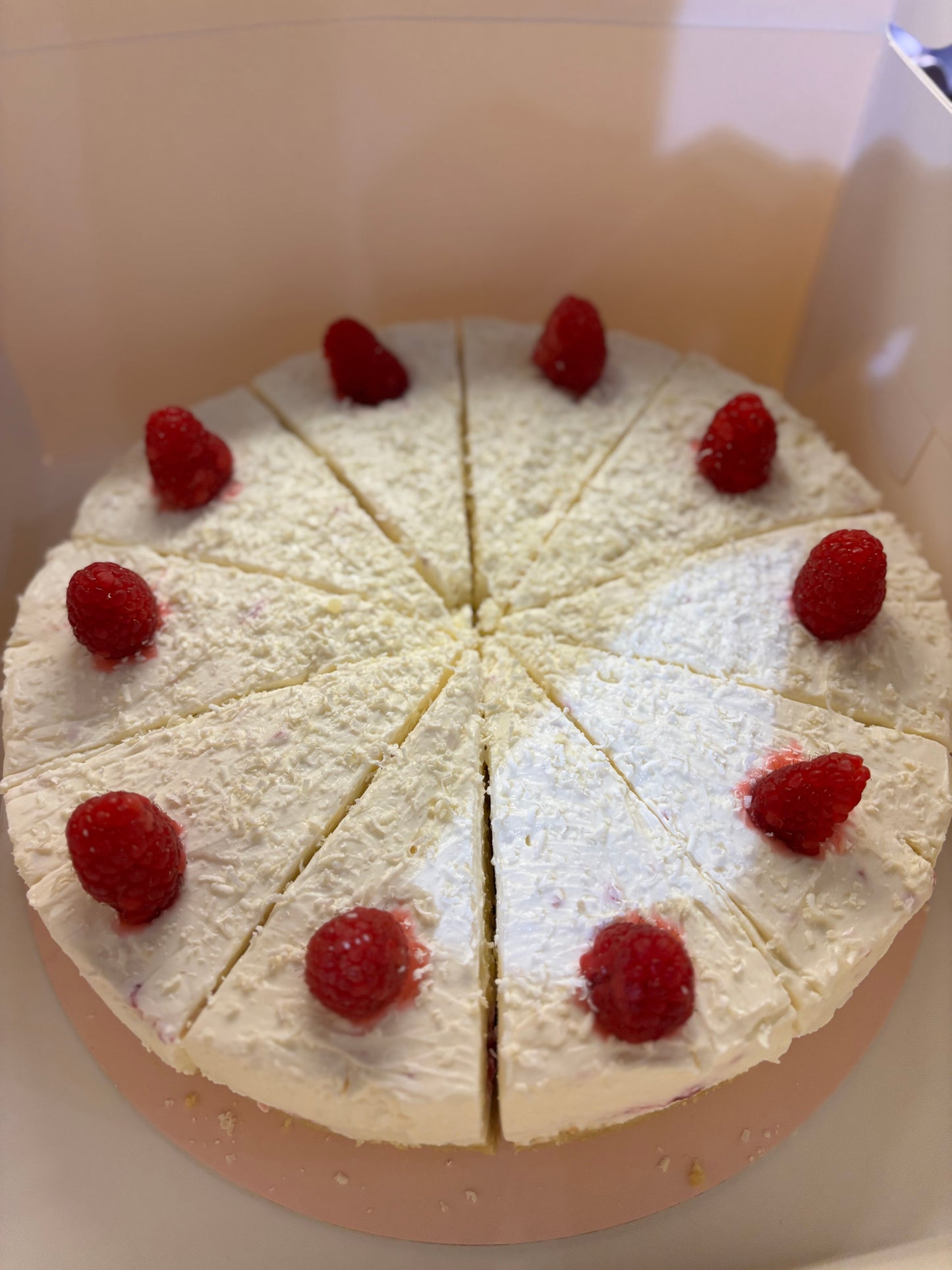 The Raspberry and White Chocolate Cheesecake