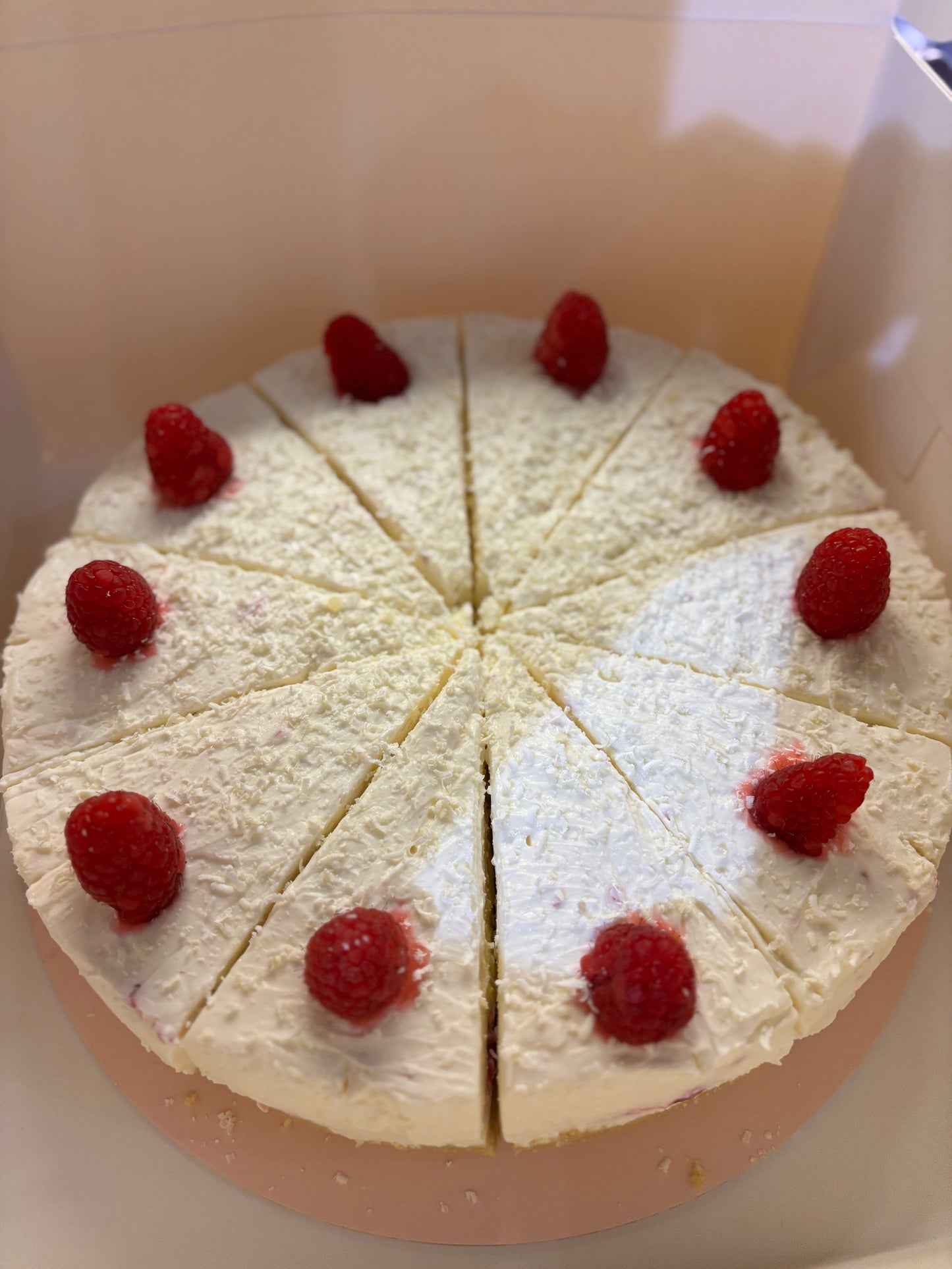 The Raspberry and White Chocolate Cheesecake
